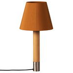 Basica M1 Table Lamp - Nickel / Mustard Raw Ribbon
