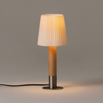 Basica Minima Table Lamp - Nickel / Natural Ribbon