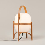 Cestita Table Lamp - Cherry Wood / Opal