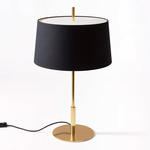 Diana Table Lamp - Gold / Black Linen