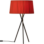 Tripode G6 Table Lamp - Black / Red Amber Ribbon