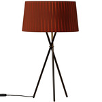Tripode G6 Table Lamp - Black / Terracotta Raw Ribbon