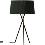 Tripode G6 Table Lamp - Black / Green Raw Ribbon