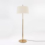 Diana Floor Lamp - Gold / White Linen