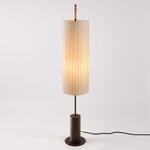 Dorica Floor Lamp - Brown / Natural Ribbon