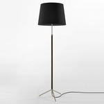 Pie De Salon Floor Lamp - Chrome / Black Ribbon