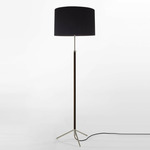 Pie De Salon G2 Floor Lamp - Chrome / Black Ribbon