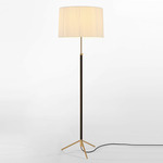 Pie De Salon G2 Floor Lamp - Polished Brass / Natural Ribbon