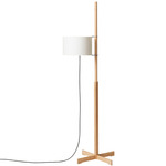TMM Floor Lamp - Beech / White