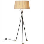 Tripode G5 Floor Lamp - Black / Natural Ribbon