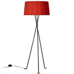 Tripode G5 Floor Lamp - Black / Red Amber Ribbon
