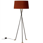 Tripode G5 Floor Lamp - Black / Terracotta Raw Ribbon