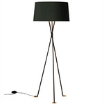 Tripode G5 Floor Lamp - Black / Green Raw Ribbon