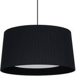 GT5 / GT6 Pendant - Satin Nickel / Black Ribbon