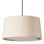 GT5 / GT6 Pendant - Satin Nickel / Natural Ribbon