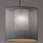 Moare Pendant - Black / Grey