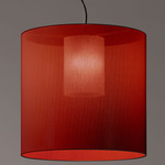 Moare Pendant - Black / Red