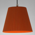 Sisisi Conicas PT1 / MT1 / GT3 Pendant - Textured Black / Terracotta Raw Ribbon