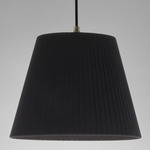 Sisisi Conicas PT1 / MT1 / GT3 Pendant - Textured Black / Black Ribbon