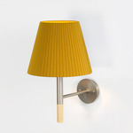 BC2 Wall Sconce - Satin Nickel / Mustard Raw Ribbon