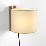 TMM Corto Plug-in Wall Sconce - Beech / Beige