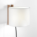 TMM Corto Plug-in Wall Sconce - Beech / White
