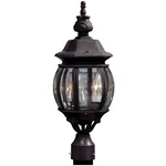 Classico Outdoor Post Light - Light Rust / Clear