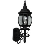 Classico Outdoor Wall Light - Black / Clear