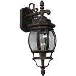 Classico Outdoor Wall Light - Light Rust / Clear