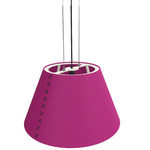 BuzziShade Pendant - White / Pink Felt