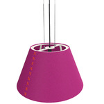 BuzziShade Pendant - White / Pink Felt