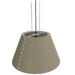 BuzziShade Pendant - Aluminum / Mokka Felt