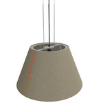 BuzziShade Pendant - Aluminum / Mokka Felt