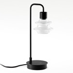 Drip/Drop Table Lamp - Ebony Black / Transparent Glass