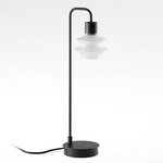 Drip/Drop Table Lamp - Ebony Black / Frosted Glass