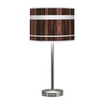 Band Hudson Table Lamp - Brushed Nickel / Ebony Linen