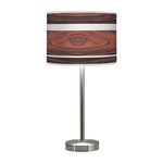 Band Hudson Table Lamp - Brushed Nickel / Rosewood Linen