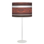 Band Tyler Table Lamp - White / Rosewood Linen