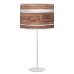 Band Tyler Table Lamp - White / Walnut Linen