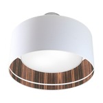 Band Nest Pendant - Brushed Nickel / Ebony Linen