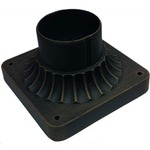 Classico Cement Post Base - Black
