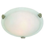 Clip Ceiling Flush Light - Chrome / White