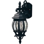 Classico Outdoor Wall Light - Black / Clear