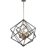 Artistry Pendant - Satin Brass / Black