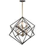 Artistry Pendant - Satin Brass / Black