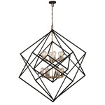 Artistry Pendant - Satin Brass / Black