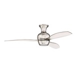 Bordeaux 4 Speed Ceiling Fan with Light - Polished Nickel