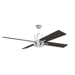 Teana UCI Ceiling Fan with Light - Chrome / White