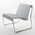 Farallon Lounge Chair - Chrome / Light Grey