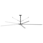 Titan 220V 3Phase Ceiling Fan - Anodized Aluminum / Silver